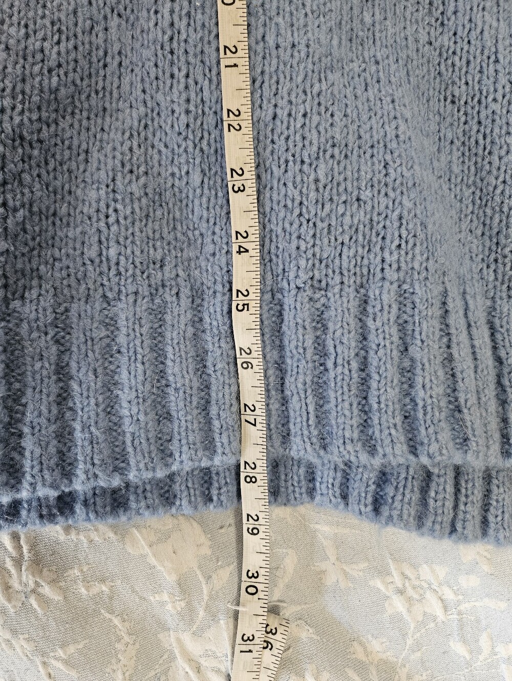 Aerie Blue Oversized Crew Neck Sweater - Picture 7 of 9